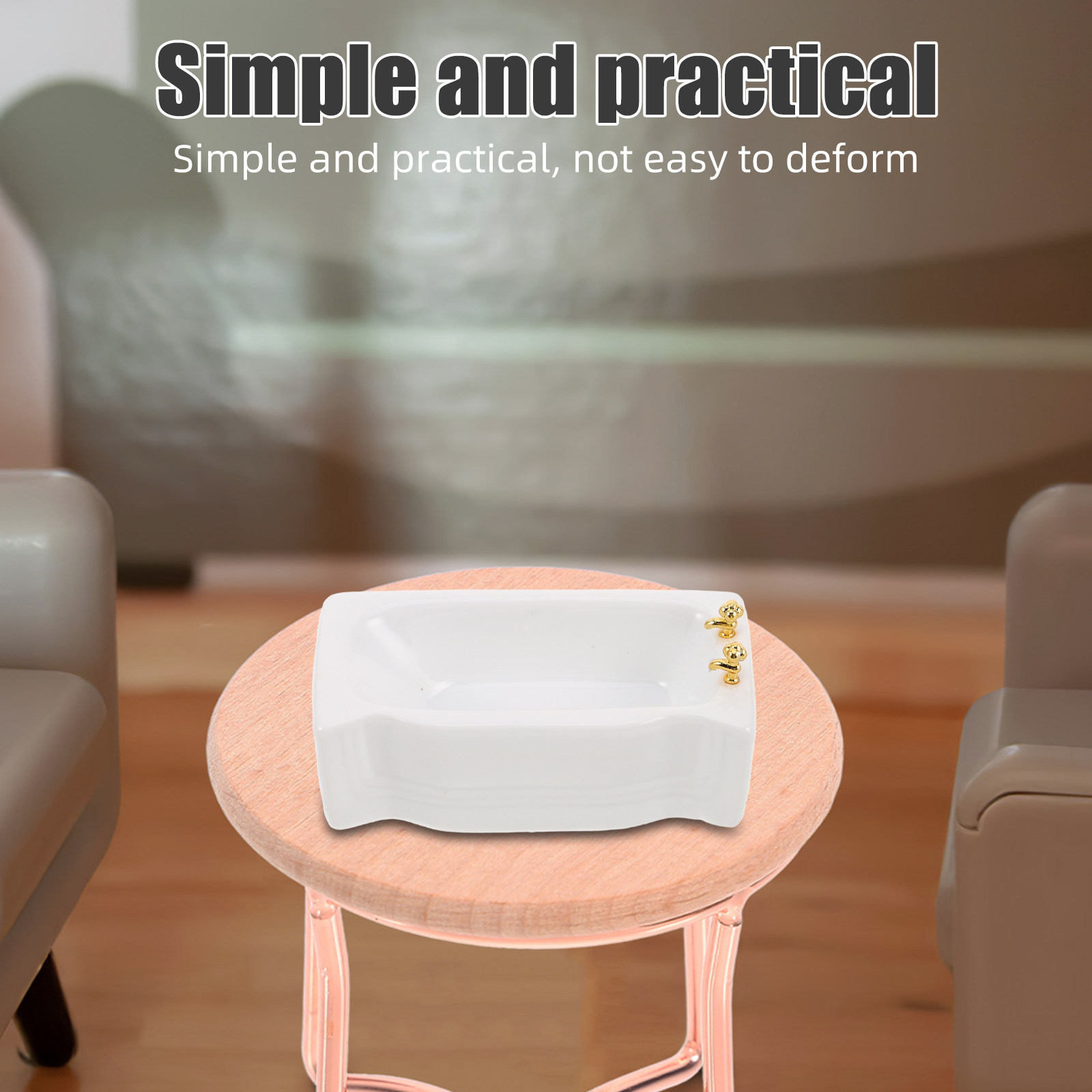 House Dollhouse Bathroom Decor - Home Bathroom Tub ulasan dan harga
