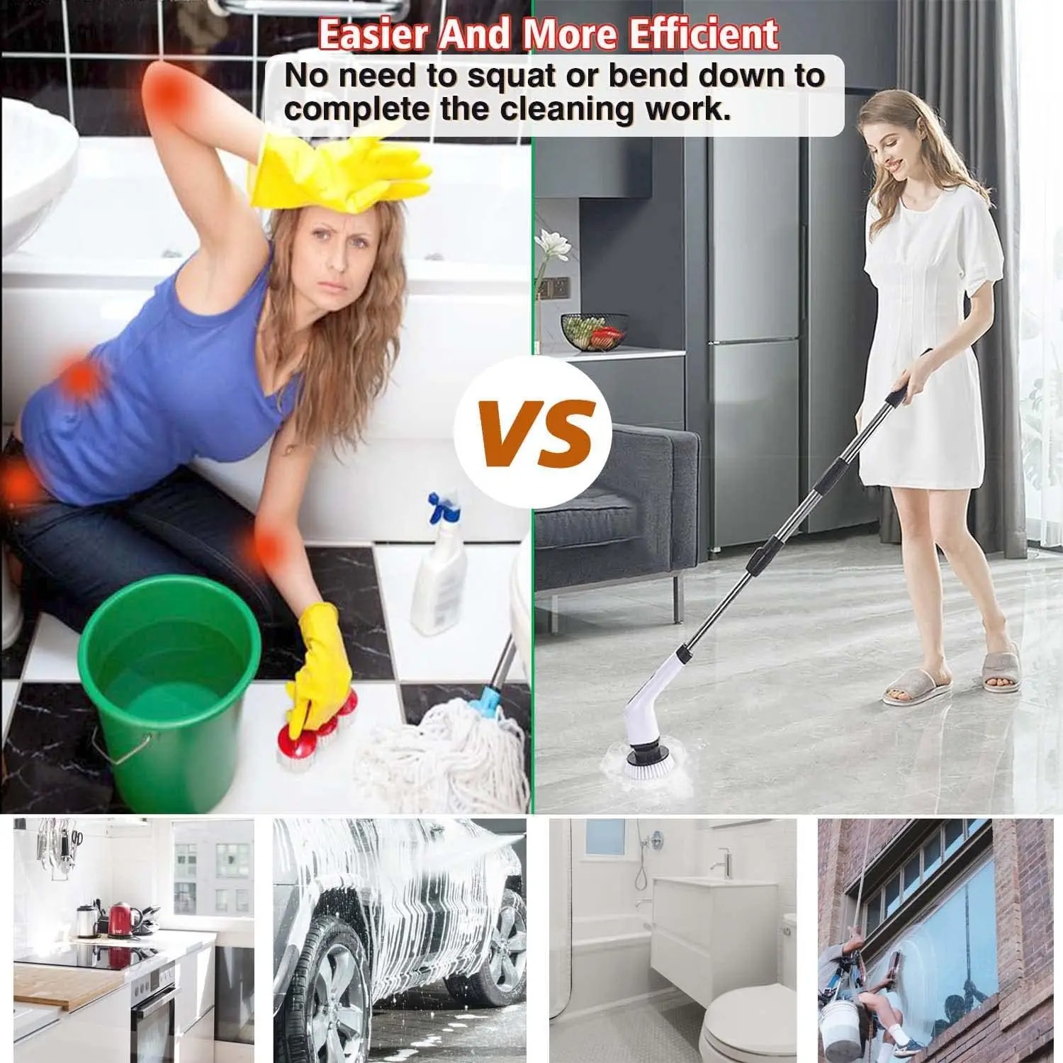 Cordless Electric Spin Scrubbe - Home Bathroom Cleaning Machine ulasan dan harga