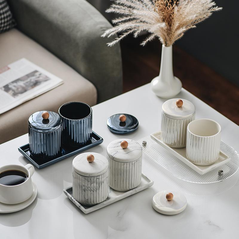 Marble Ceramic Bathroom Tooth - Toothbrush Holder Set ulasan dan harga