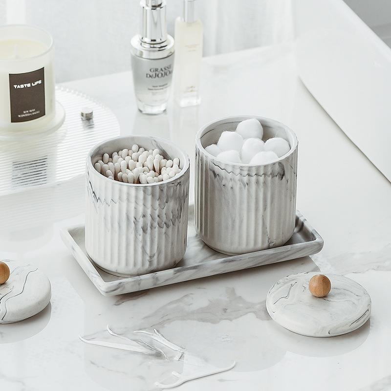  Marble Ceramic Bathroom Tooth - Toothbrush Holder Set ulasan dan harga
