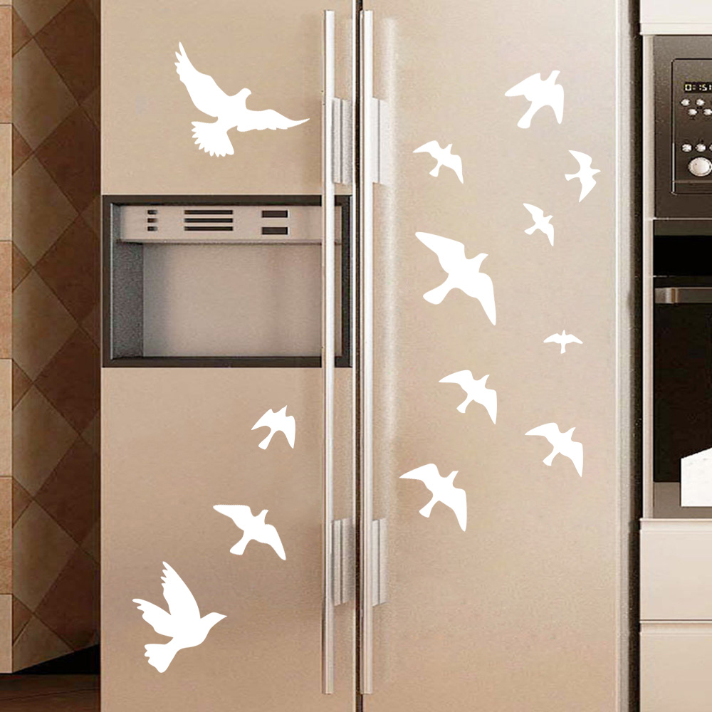 12Pcs/set Bird Wall Stickers H - Home Bathroom Floor Tiles ulasan dan harga