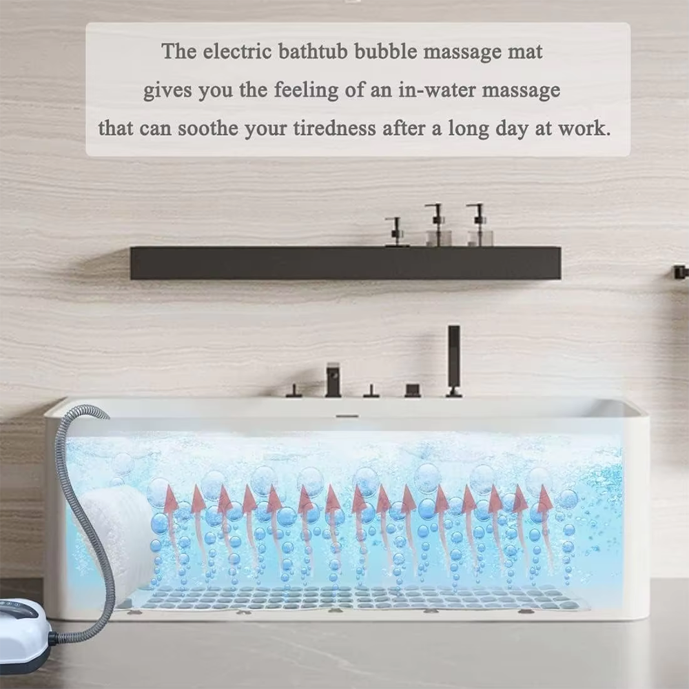 Bathtub Massage Mat Bubble Bat - Bathtub Pillow Inflatable ulasan dan harga