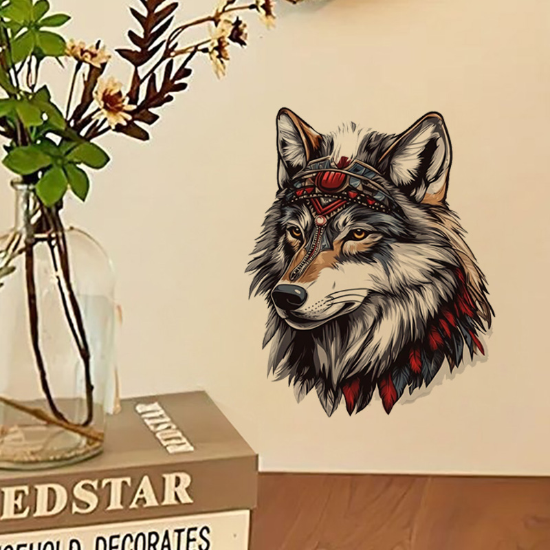QT36# 1pc Cool Indian Wolf Sti - Home Bathroom Floor Tiles ulasan dan harga