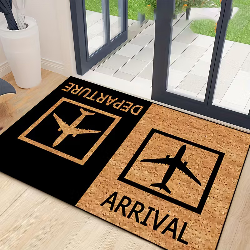 Airport Sign Doormat Funny Ent - Home Bathroom Door Signs ulasan dan harga