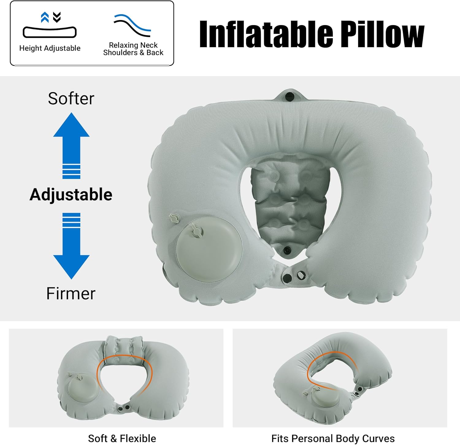 U-Shaped Inflatable Bathtub Pi - Bathtub Pillow Inflatable ulasan dan harga