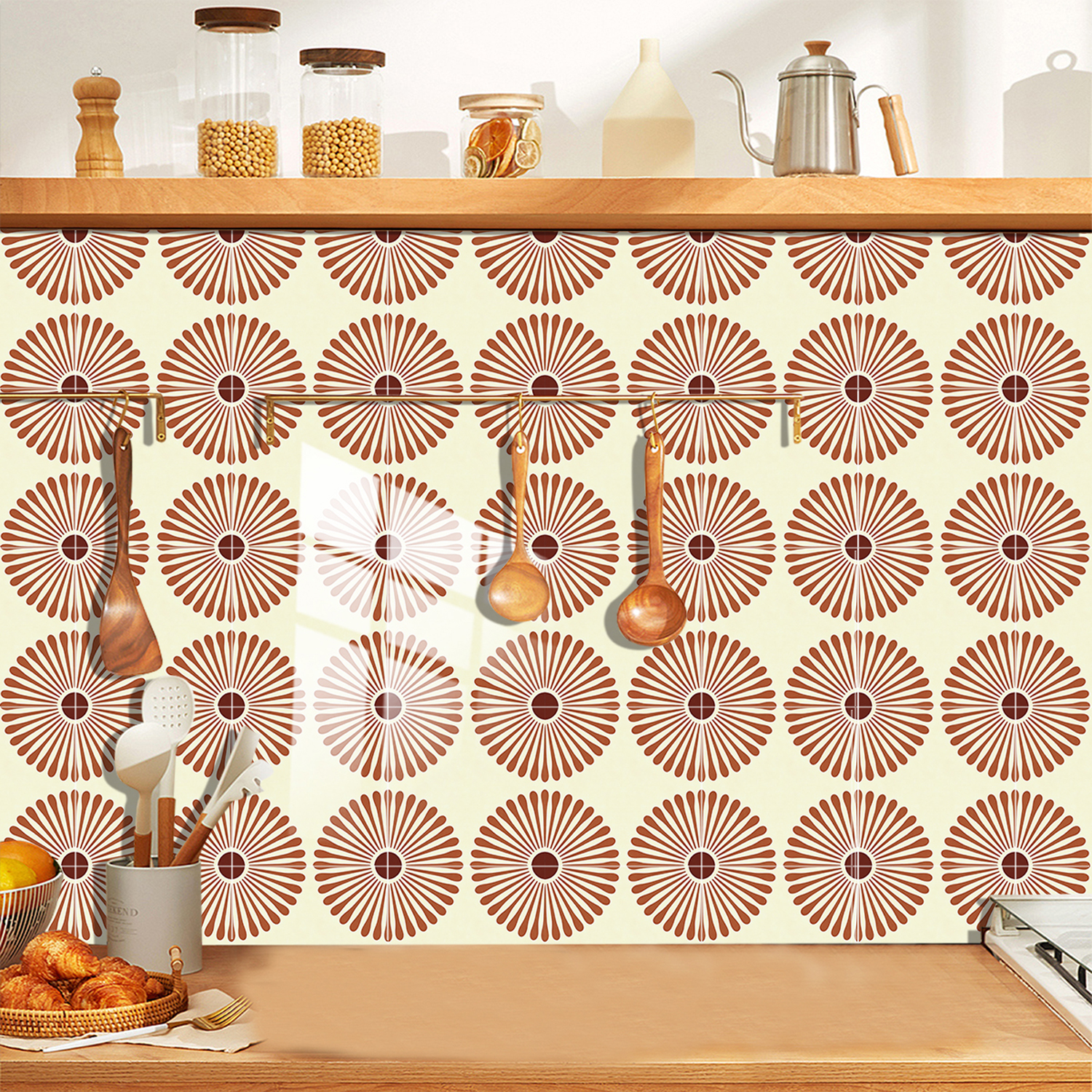 10pcs Japanese Chrysanthemum S - Home Bathroom Floor Tiles ulasan dan harga