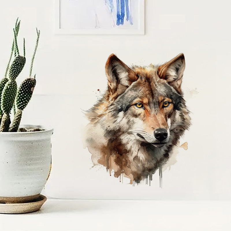 Wolf Wall Stickers, Toilet Sti - Home Bathroom Floor Tiles ulasan dan harga