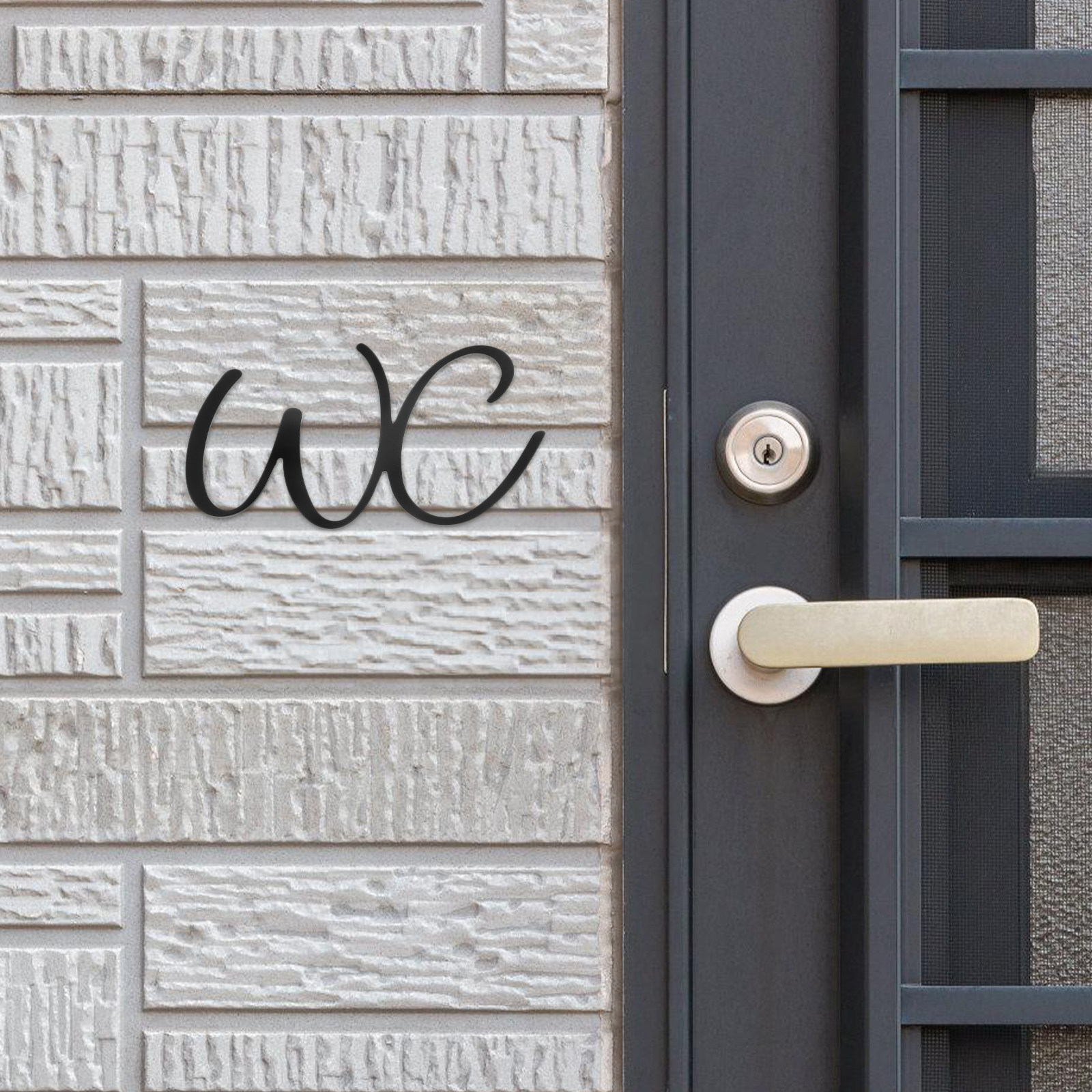 Bathroom Sign Toilet Door Iron - Home Bathroom Door Signs ulasan dan harga