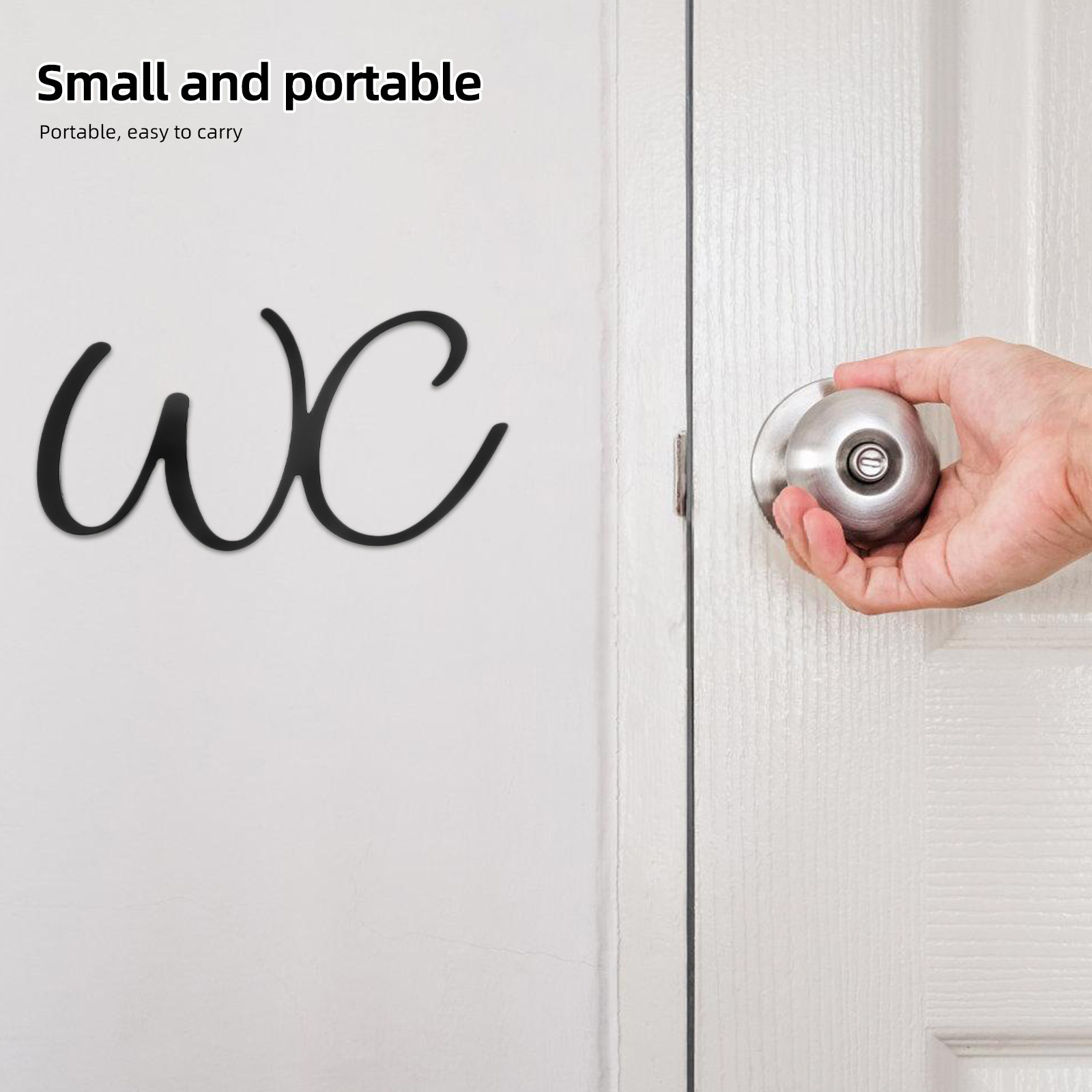 Bathroom Sign Toilet Door Iron - Home Bathroom Door Signs ulasan dan harga