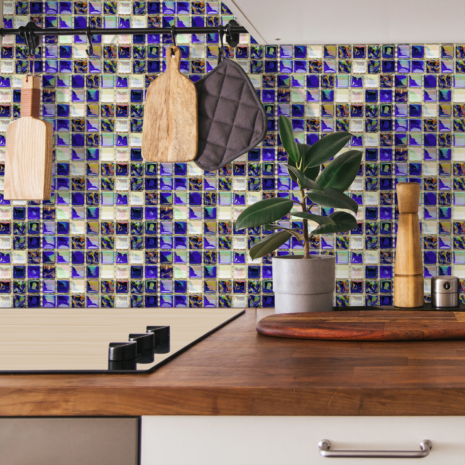 24 Styles 2D Mosaic Tiles Wall - Home Bathroom Floor Tiles ulasan dan harga