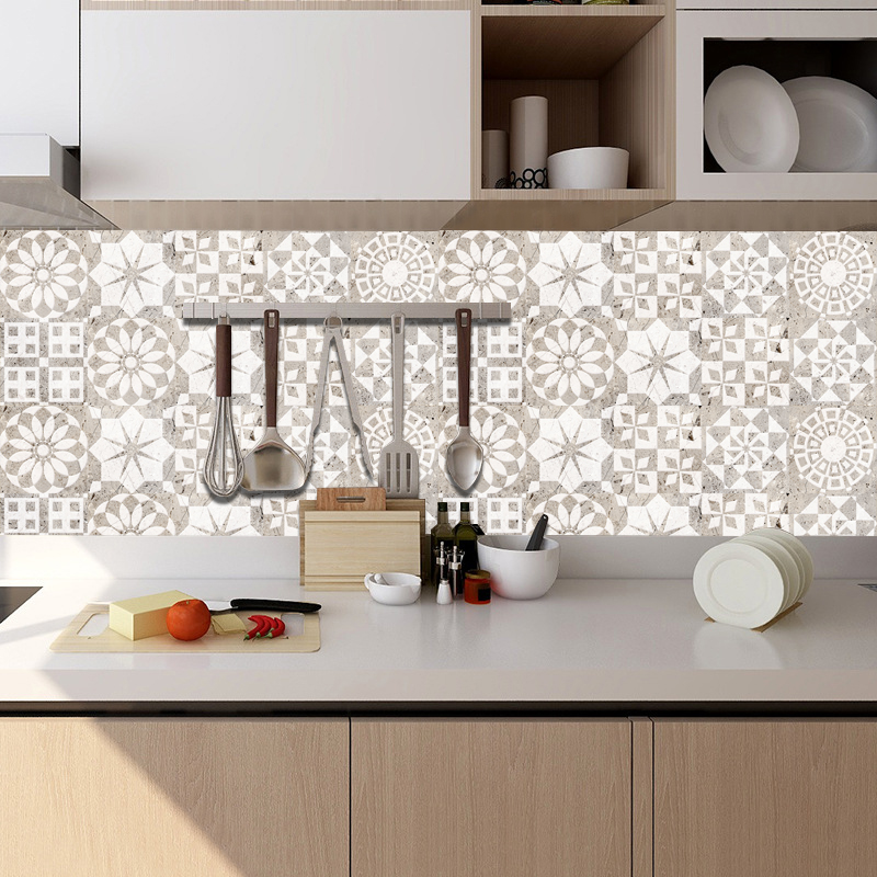10pcs Marble Pattern Tiles Wal - Home Bathroom Floor Tiles ulasan dan harga