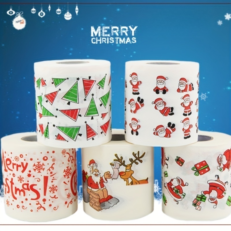 1/3pcs Christmas Toilet Paper  - Home Bathroom Paper Towels ulasan dan harga