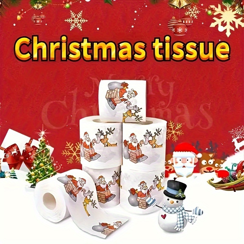 1/3pcs Christmas Toilet Paper  - Home Bathroom Paper Towels ulasan dan harga