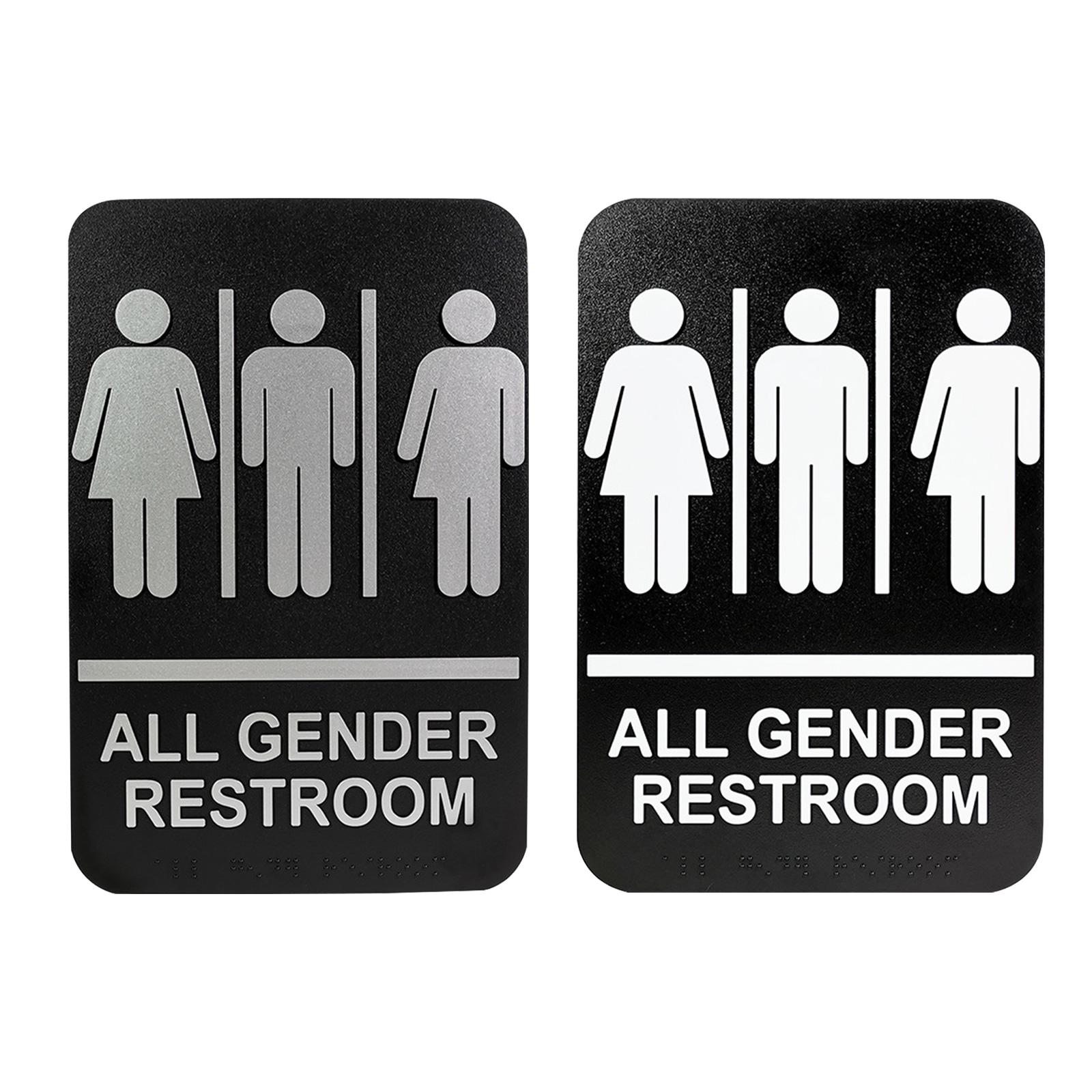 All Gender Restroom Sign Gende - Home Bathroom Door Signs ulasan dan harga