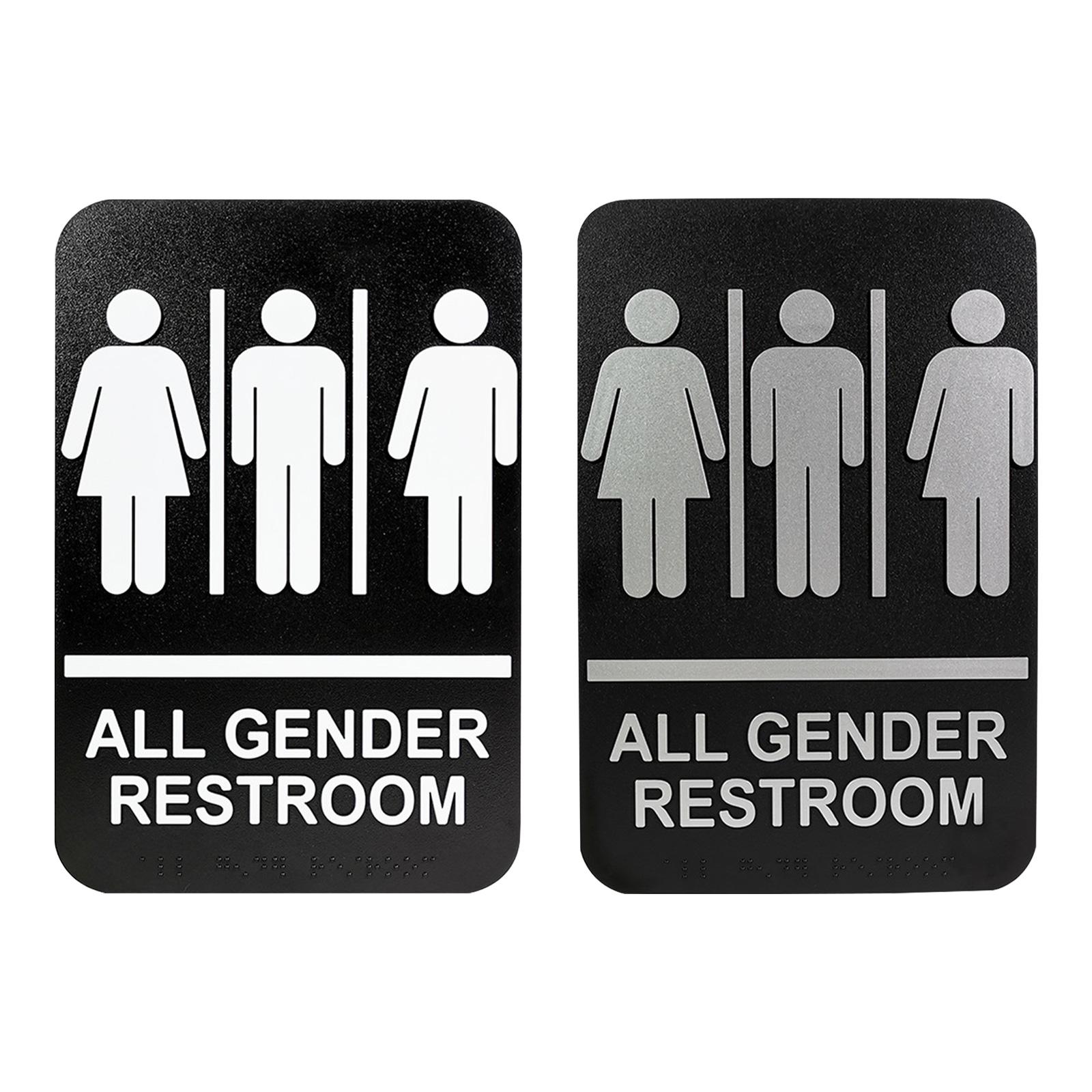 All Gender Restroom Sign Gende - Home Bathroom Door Signs ulasan dan harga