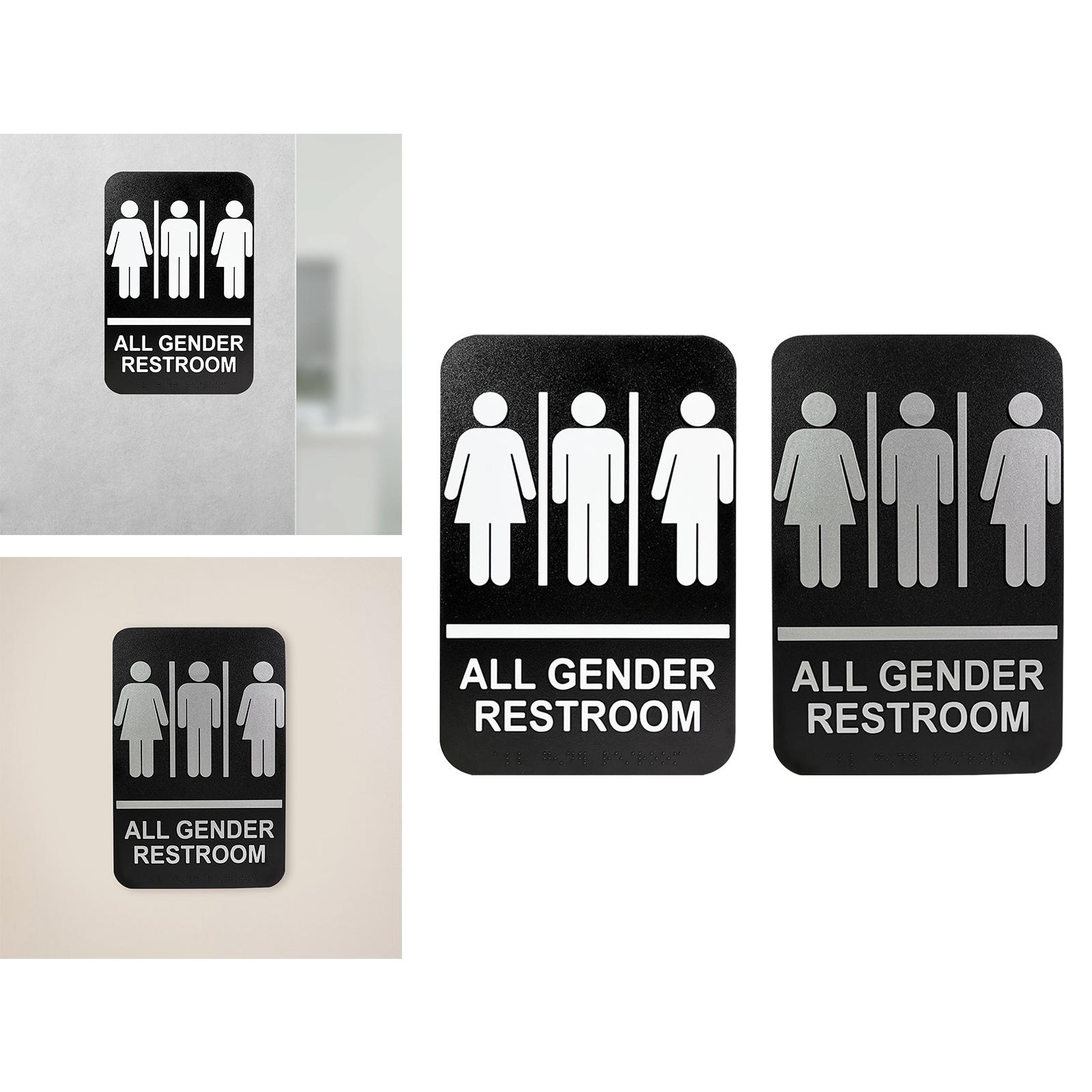 All Gender Restroom Sign Gende - Home Bathroom Door Signs ulasan dan harga