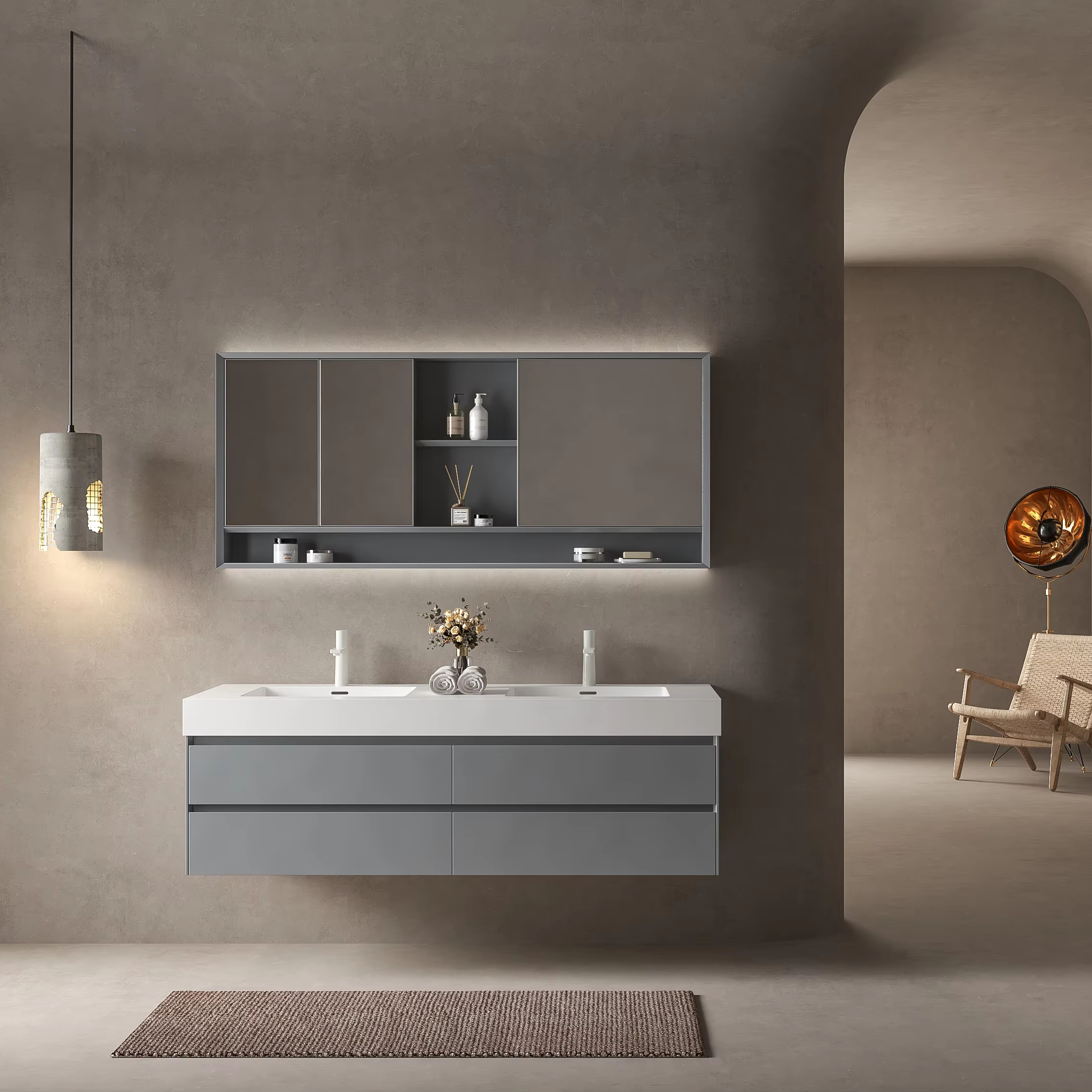Modern Luxury Wall Mount Bathr - Home Bathroom Trends ulasan dan harga