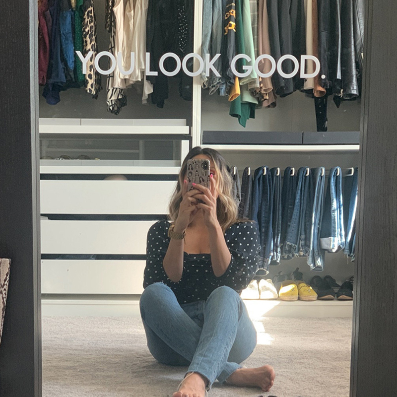 You Look Good Mirror Wall Stic - Home Bathroom Floor Tiles ulasan dan harga