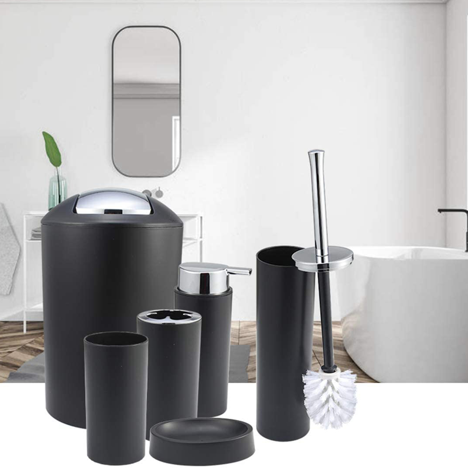 6Pcs Bathroom Accessories Set  - Zara Home Bathroom Set ulasan dan harga