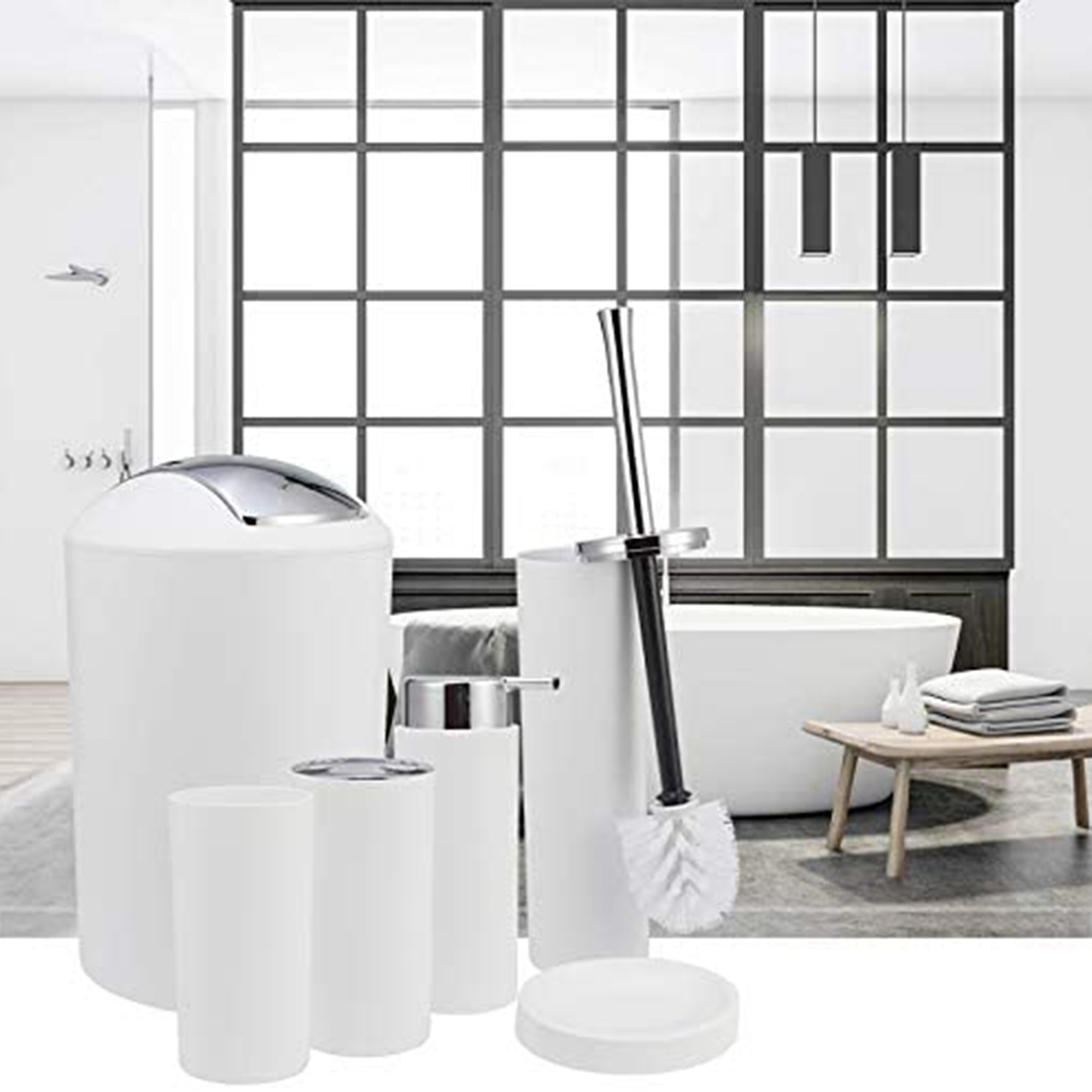 6Pcs Bathroom Accessories Set  - Zara Home Bathroom Set ulasan dan harga