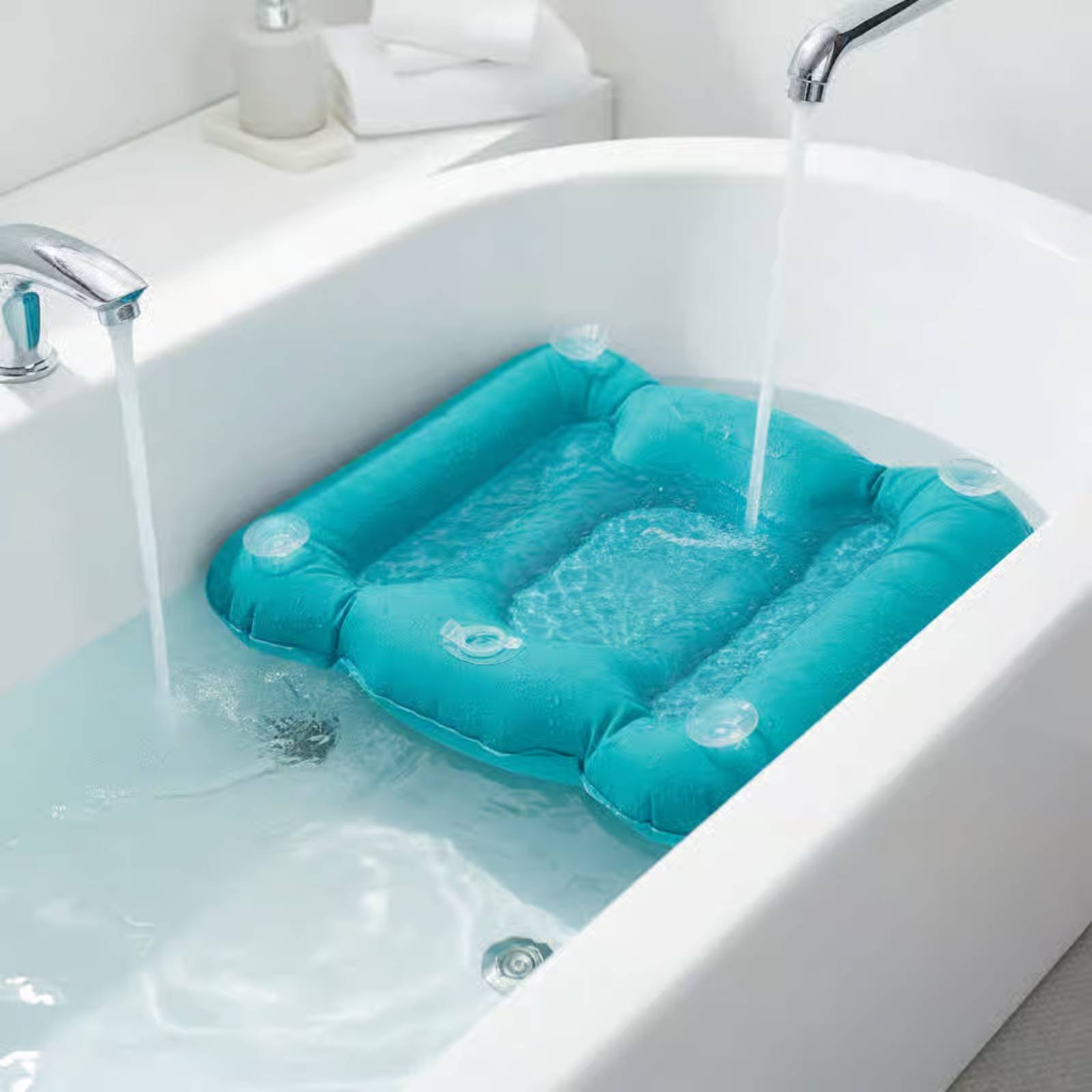Bathtub Booster Pad Shimmery F - Bathtub Pillow Inflatable ulasan dan harga
