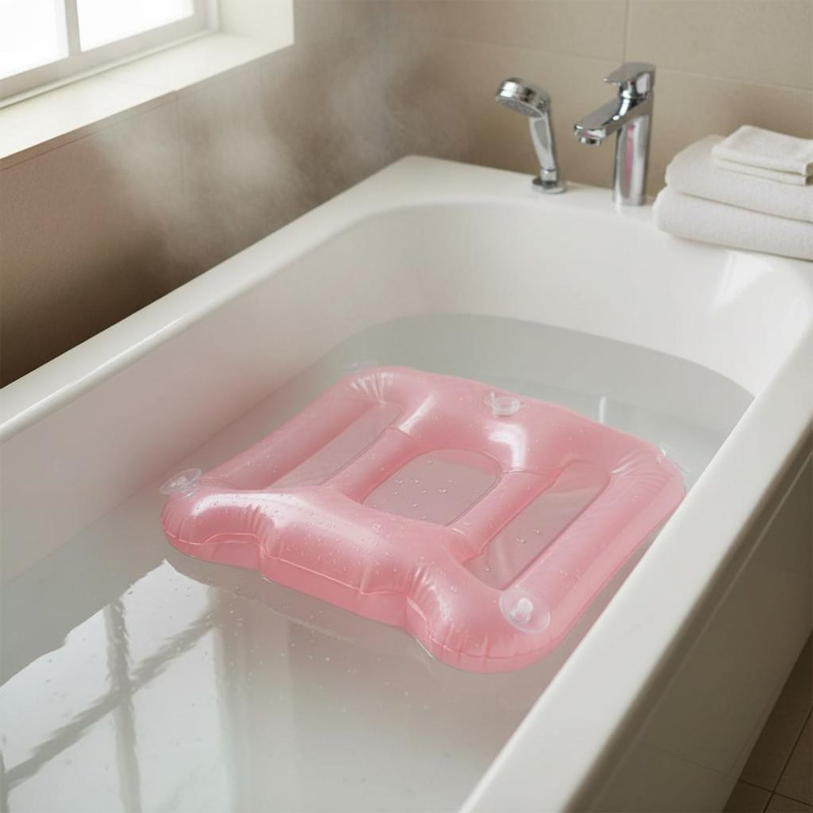 Bathtub Booster Pad Shimmery F - Bathtub Pillow Inflatable ulasan dan harga
