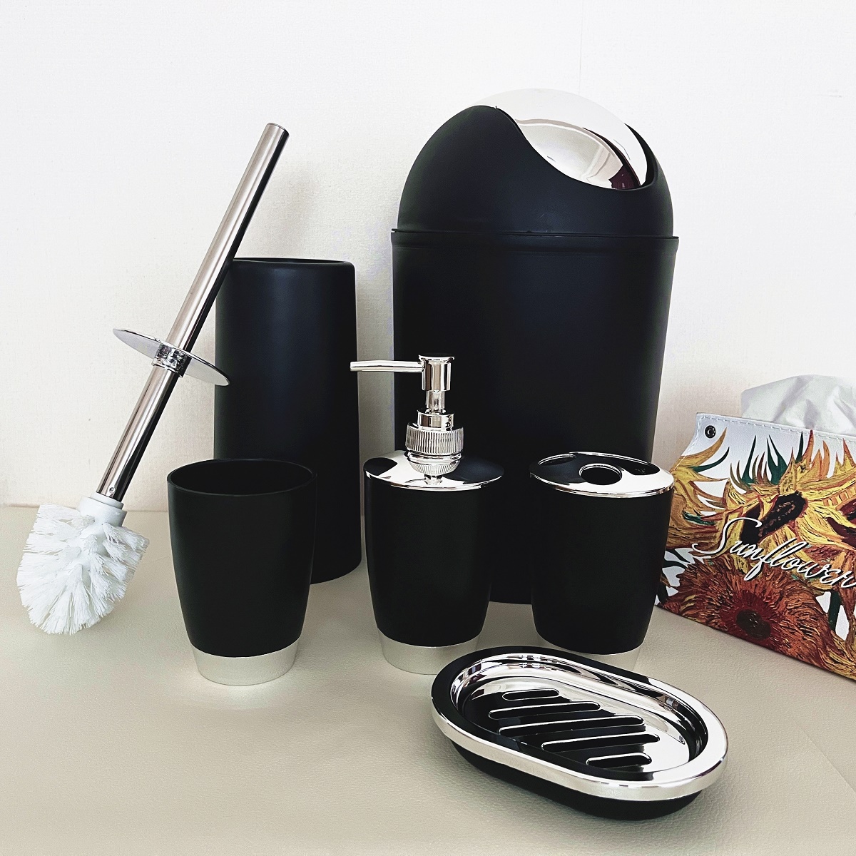 6 Piece Set Luxury Bathroom Fa - Zara Home Bathroom Set ulasan dan harga