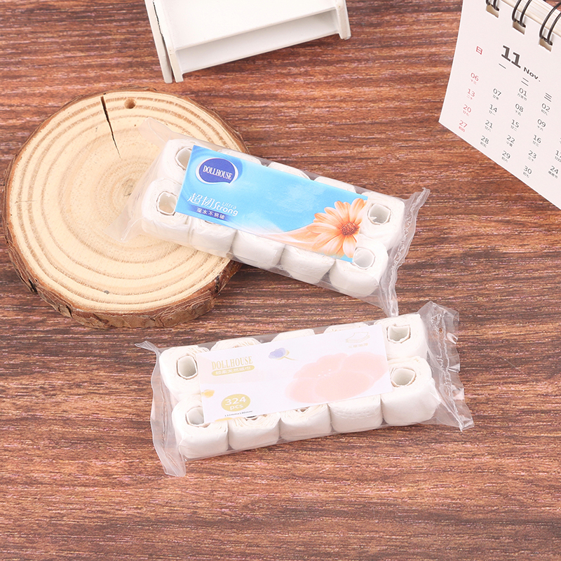 1:12 Dollhouse Miniature Paper - Home Bathroom Paper Towels ulasan dan harga