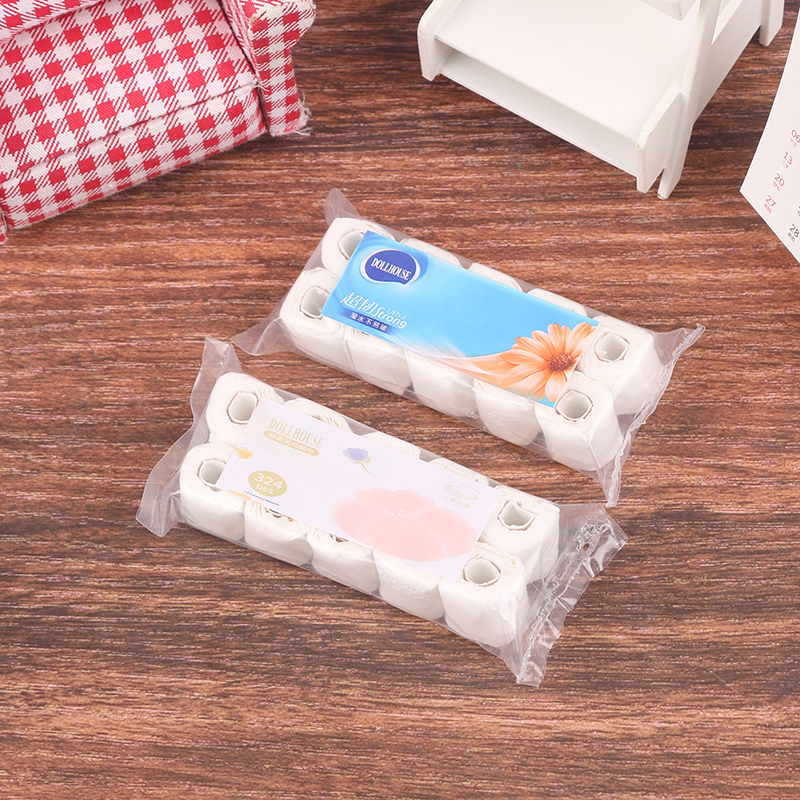 1:12 Dollhouse Miniature Paper - Home Bathroom Paper Towels ulasan dan harga