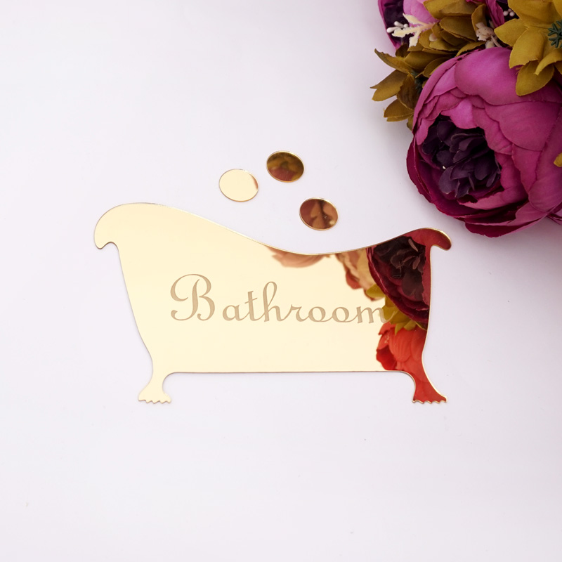 Bathroom Entrance Sign Acrylic - Home Bathroom Door Signs ulasan dan harga