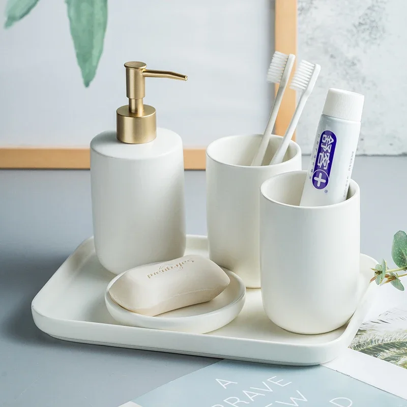 Ceramic Wash Set Bathroom Deco - Zara Home Bathroom Set ulasan dan harga