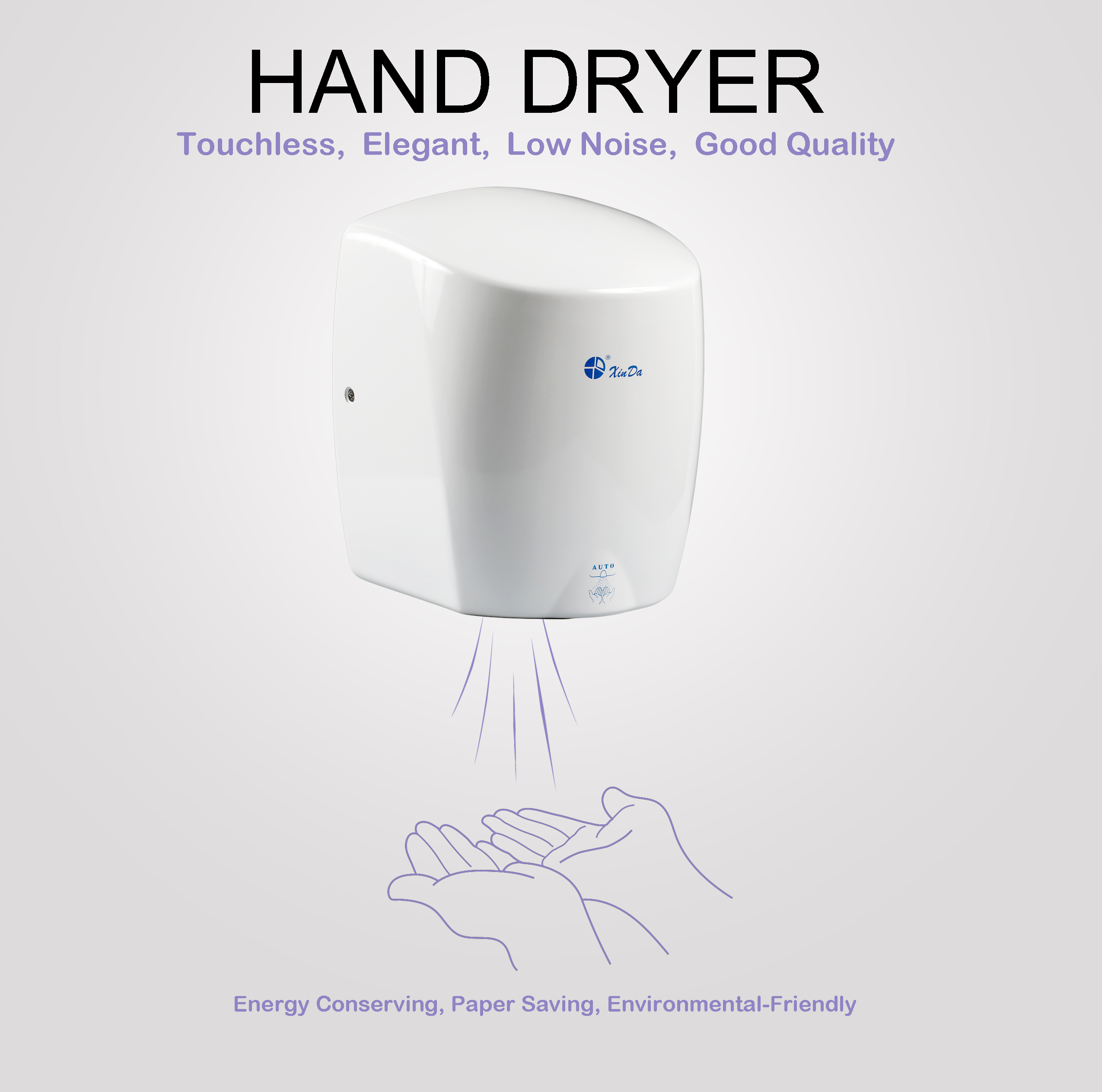 The XinDa GSQ87 White Factory  - Home Bathroom Hand Dryer ulasan dan harga
