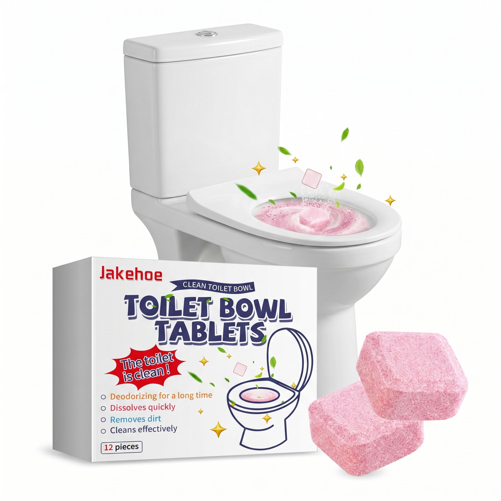 12pcs Toilet Cleaning Tablet R - Home Bathroom With Urinal ulasan dan harga