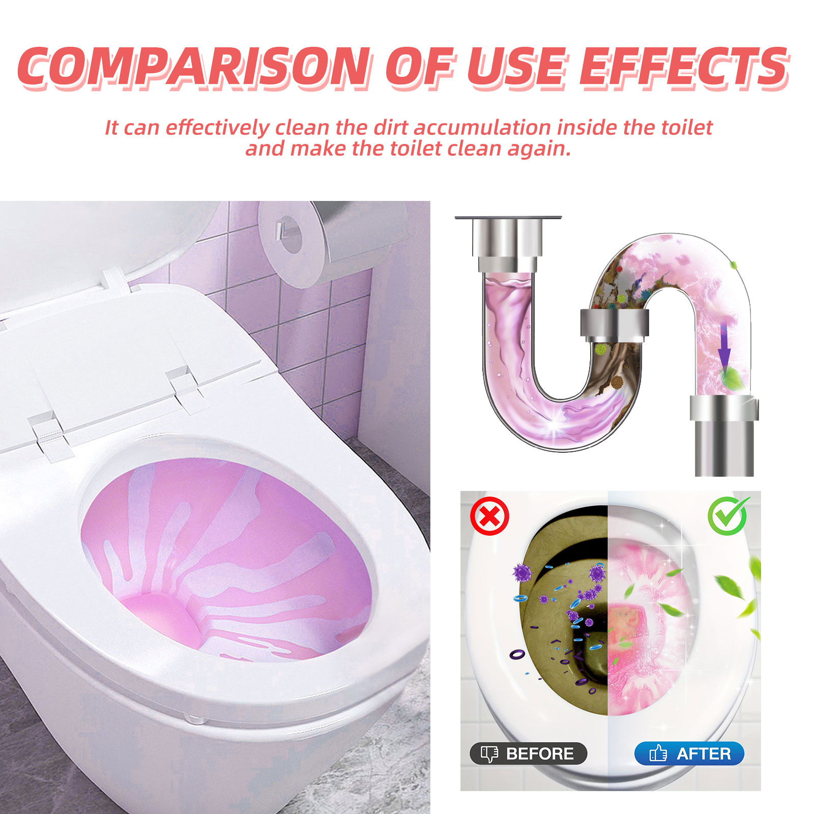 12pcs Toilet Cleaning Tablet R - Home Bathroom With Urinal ulasan dan harga